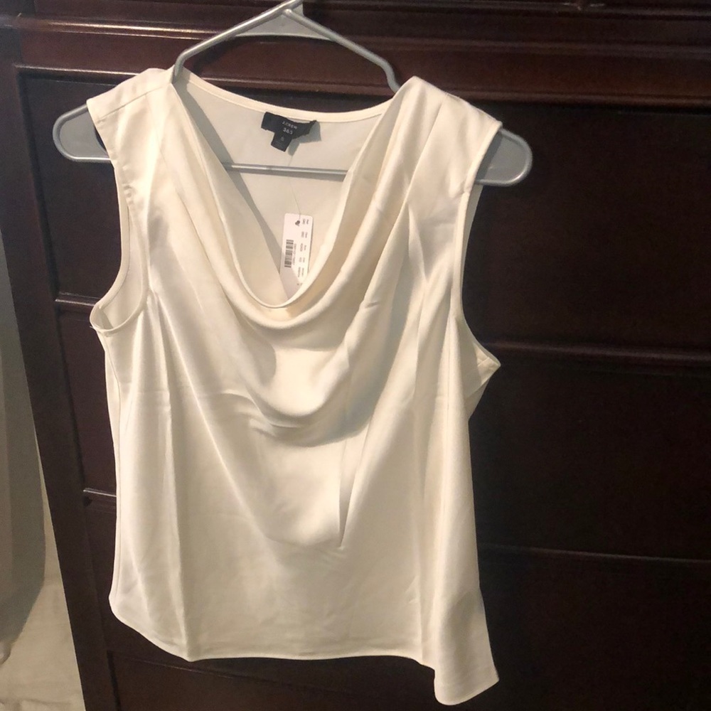 Jcrew ivory shell top